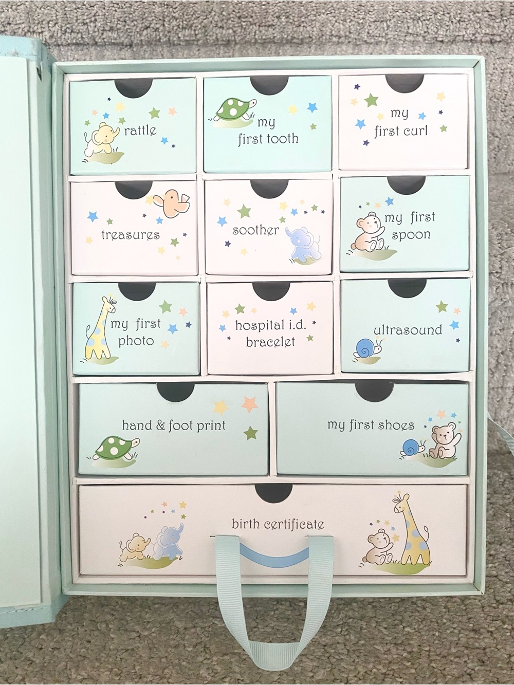 Baby Keepsake Organizer Box